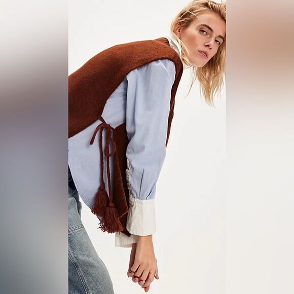 Free People | All Star Stripe Poncho NWT - Picture 3 of 3